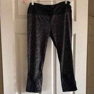 lululemon athletica Black Patterned Leggings